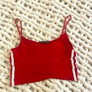 Brandy Melville Red Crop Tank. Hardly worn and very comfortable.